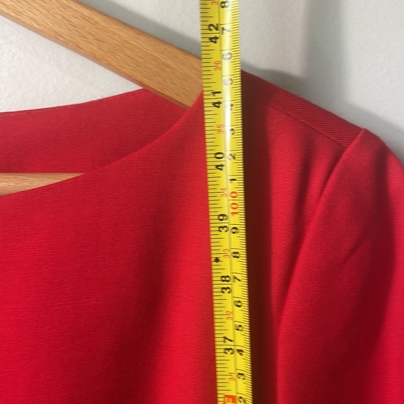 NWT Pendleton 100% virgin wool sheath dress and blazer set in size 14. RED - Picture 11 of 15